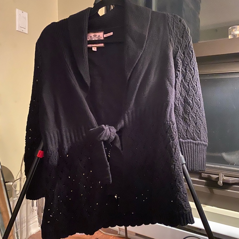 Wool cashmere lucky couture cardigan